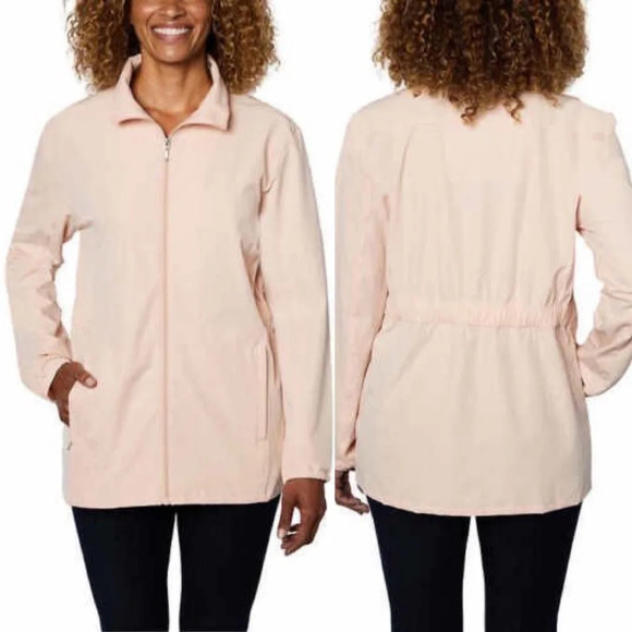 ✨NWT Hang Ten Pink UPF 50+ Water Repellant Hybrid Rain Jacket Plus Size XXL - Picture 11 of 11